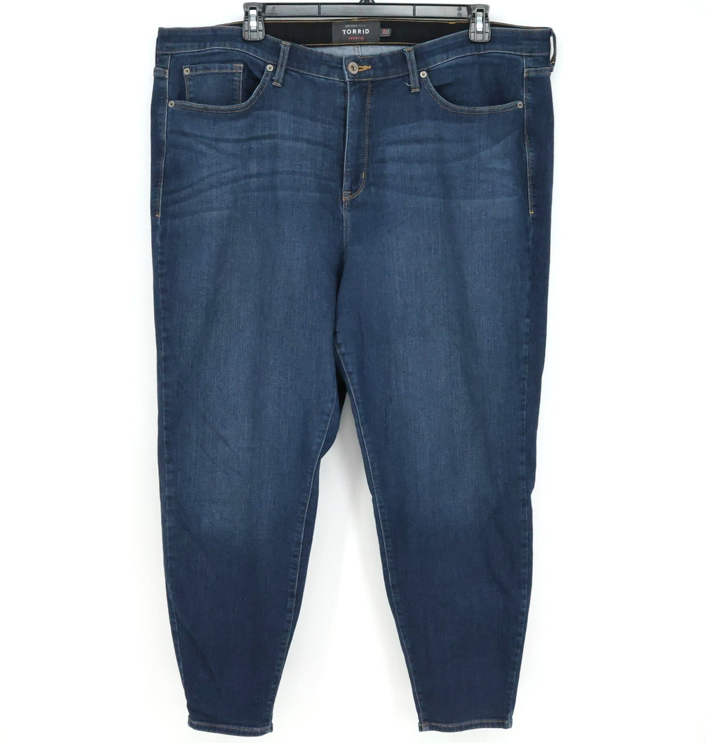 Torrid Jeans Plus Size 26 R Blue Stretch Cotton Denim Sky High Skinny High Rise